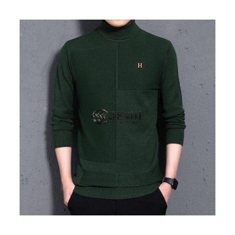 ✨[에르메스]Hermes 2020 Mens Crew-neck Wool Sweater - 에르메스 2020 남성 크루넥 울 스웨터 Her0366x.Size(m - 3xl).3컬러(그린/브라운/네이비)