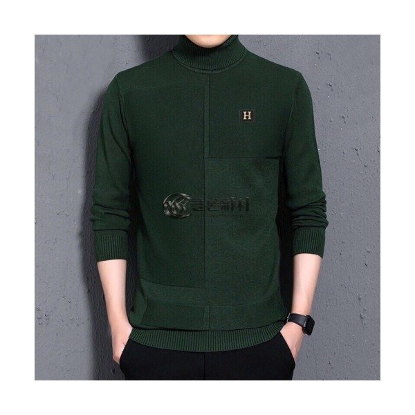 ✨[에르메스]Hermes 2020 Mens Crew-neck Wool Sweater - 에르메스 2020 남성 크루넥 울 스웨터 Her0366x.Size(m - 3xl).3컬러(그린/브라운/네이비)