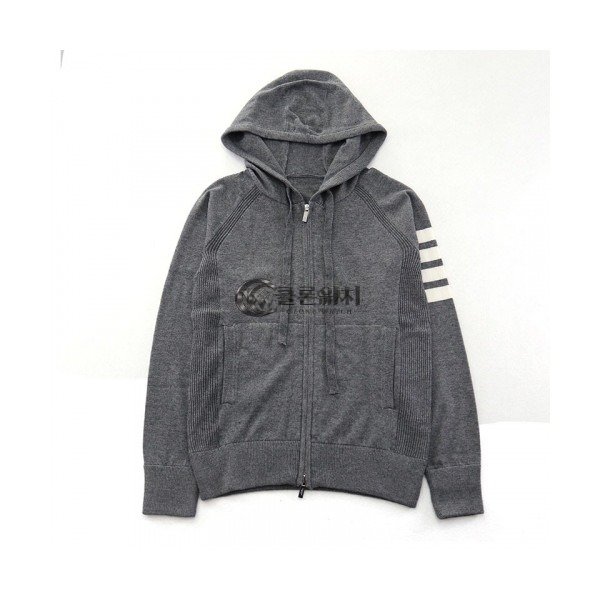 ✨Thom Browne 2019 Womens Strap Hood Sweater - 톰브라운 2019 여성 스트랩 가디건 Thom0252x.Size(s - l).다크그레이