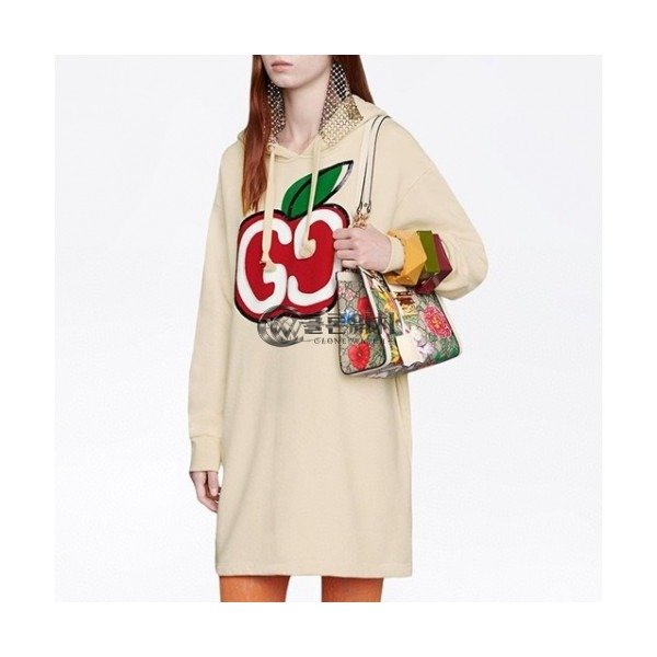✨[구찌]Gucci 2020 Womens Big Logo Casual Cotton Hoodie - 구찌 2020 여성 빅로고 캐쥬얼 코튼 후디 Guc03052x.Size(s - xl).아이보리