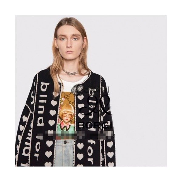 ✨Gucci 2019 Womens Trendy Wool Jacket - 구찌 2019 여성 트렌디 울 자켓 Guc01819x.Size(Free).블랙