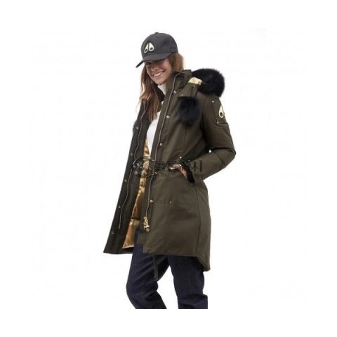 ✨[매장판] Moose Knuckle 2020 Womens Logo Duck Down Parka - 무스너클 2020 여성 로고 덕다운 파카 Moo0097.Size(s - l).그린