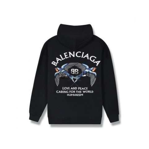✨[발렌시아가]Balenciaga 2020 Mm/Wm Logo Cotton Hoodie - 발렌시아가 2020 남/녀 로고 코튼 후디 Bal0838x.Size(xs - l).블랙