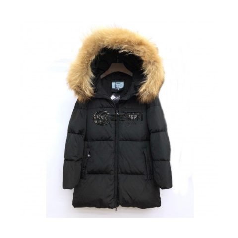 ✨Prada 2019 Womens Logo Casual Duck Down Padding - 프라다 2019 여성 로고 캐쥬얼 덕다운 패딩 Pra0831x.Size(s - xl).블랙