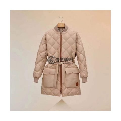 ✨Hermes Womens Modern Duck Down Padding - 에르메스 2021 여성 모던 덕다운 패딩 Her0706x Size(s - l) 베이지