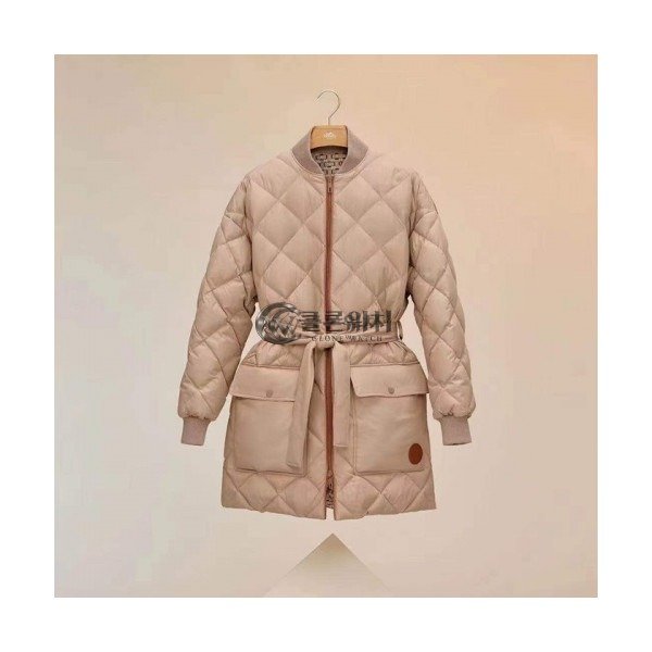 ✨Hermes Womens Modern Duck Down Padding - 에르메스 2021 여성 모던 덕다운 패딩 Her0706x Size(s - l) 베이지