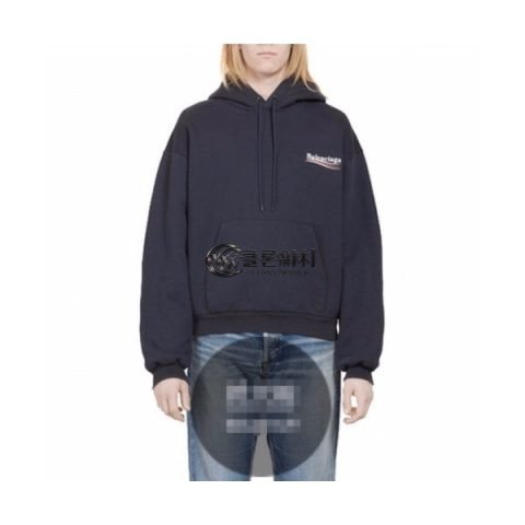 ✨[발렌시아가]Balenciaga 2020 Mm/Wm Logo Cotton Oversize Hoodie - 발렌시아가 2020 남자 로고 코튼 기모 오버사이즈 후디 Bal0540x.Size(xs - l).네이비