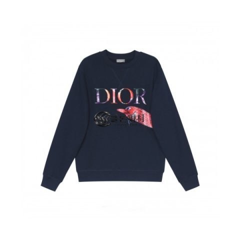 ✨Dior Mens Logo Casual Cotton Tshirts Navy - 디올 2021 남성 로고 캐쥬얼 코튼 긴팔티 Dio01400x Size(s - xl) 네이비