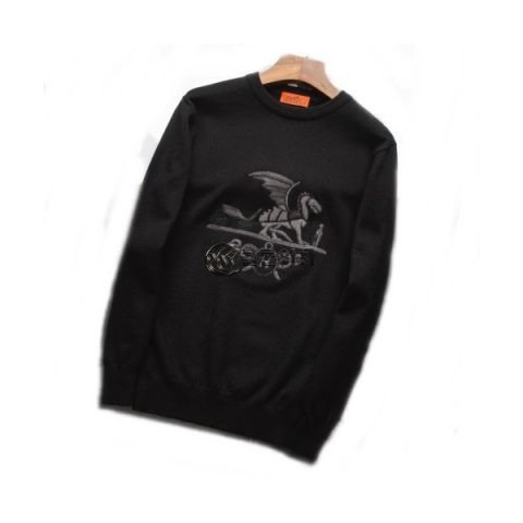 ✨[에르메스]Hermes 2020 Mens Crew-neck Wool Sweater - 에르메스 2020 남성 크루넥 울 스웨터 Her0368x.Size(m - 3xl).2컬러(블랙/오렌지)