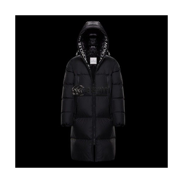 ✨Moncler 2019 Mm/Wm Patch Logo Modern Long Down Hood Padding - 몽클레어 2019 남여 패치 로고 모던 롱다운 후드패딩 Moc0548x.Size(m - 3xl).블랙