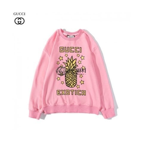 ✨[구찌]Gucci 2020 Mm/Wm Logo Crew-neck Cotton Tshirts - 구찌 2020 남/녀 로고 코튼 크루넥 코튼 긴팔티 Guc02979x.Size(m - 2xl).핑크