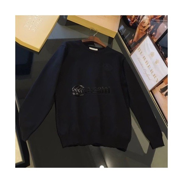 ✨Burberry 2019 Mens Retro Logo Sweater - 버버리 2019 남성 레트로 로고 니트 BURST0287.Size(M - 3XL),블랙