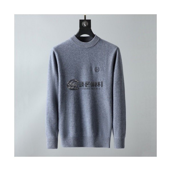 ✨[에르메스]Hermes 2020 Mens Crew-neck Wool Sweater - 에르메스 2020 남성 크루넥 울 스웨터 Her0564x.Size(m - 3xl).그레이