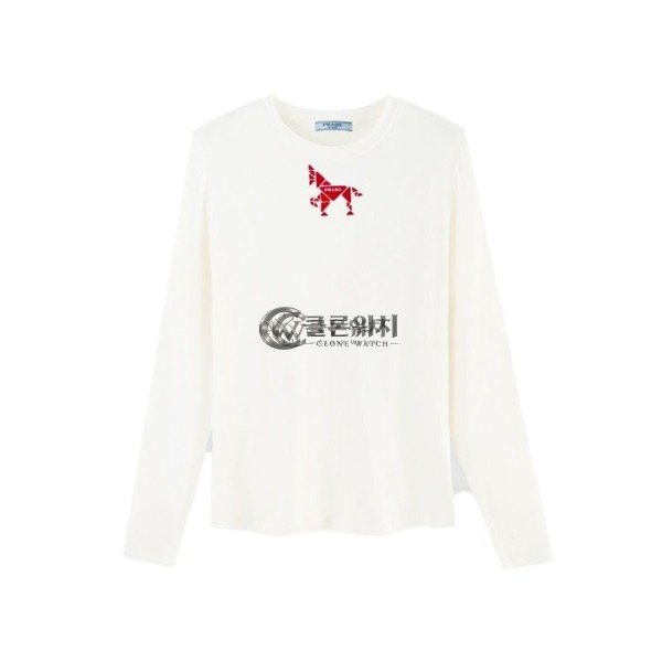 ✨프라다 여성 라운드 긴팔티