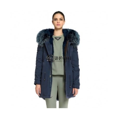 ✨[최상급]Mr&mrs 2019 Italy Womens Luxury Mink Parka - 미스터앤미세스퍼 2019 이태리 여성 럭셔리 밍크 파카 Mrs004x.Size(xs - l).블루