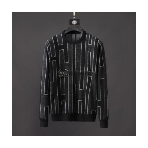 ✨[에르메스]Hermes 2020 Mens Crew-neck Wool Sweater - 에르메스 2020 남성 크루넥 울 스웨터 Her0568x.Size(m - 3xl).블랙