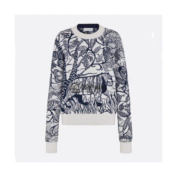 ✨Dior 2019 Womens Retro Logo Crew-neck Sweater - 디올 2019 여성 레트로 로고 크루넥 스웨터 Dio0398x.Size(s - l).블랙