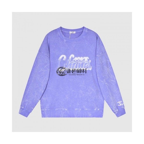 ✨Chanel Mm/Wm Crew-neck Logo Cotton Tshirts Blue - 샤넬 2021 남/녀 크루넥 로고 코튼 긴팔티 Cnl0788x Size(xs - l) 블루
