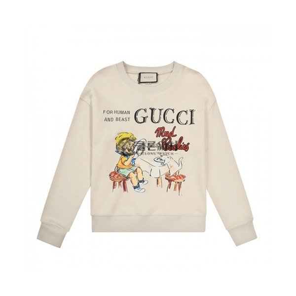 ✨[구찌]Gucci 2020 Mm/Wm Logo Crew-neck Cotton Tshirts - 구찌 2020 남/녀 로고 코튼 크루넥 코튼 긴팔티 Guc03179x.Size(s - l).아이보리