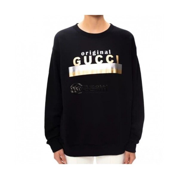 ✨[구찌]Gucci 2020 Mm/Wm Logo Crew-neck Cotton Tshirts - 구찌 2020 남/녀 로고 코튼 크루넥 코튼 긴팔티 Guc03197x.Size(s - l).블랙