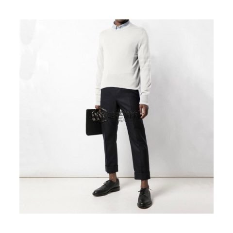 ✨Thom Browne 2019 Mens Strap Crew-neck Sweater - 톰브라운 2019 남성 스트랩 크루넥 스웨터 Thom0177x.Size(m - 2xl).화이트