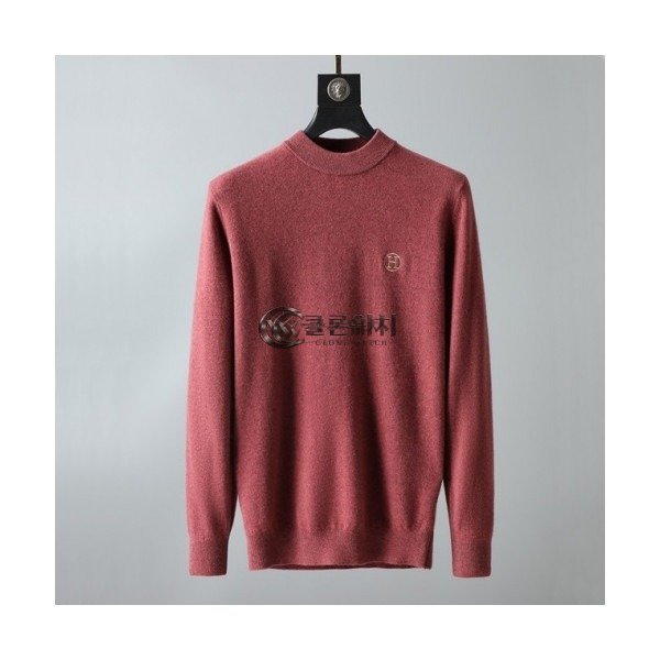 ✨[에르메스]Hermes 2020 Mens Crew-neck Wool Sweater - 에르메스 2020 남성 크루넥 울 스웨터 Her0565x.Size(m - 3xl).버건디