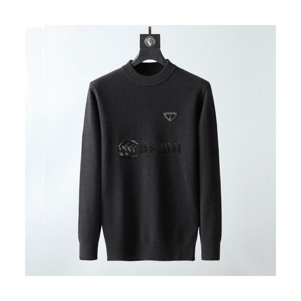 ✨[프라다]Prada 2020 Mens Crew-neck Sweaters - 프라다 2020 남성 크루넥 스웨터 Pra01221x.Size(m - 3xl).블랙