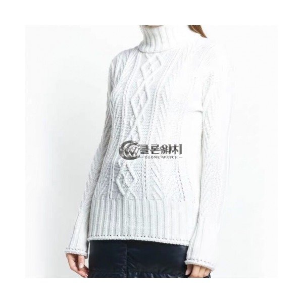 ✨Thom Browne 2019 Womens Strap Turtle-neck Sweater - 톰브라운 2019 여성 스트랩 터틀넥 스웨터 Thom0191x.Size(s - l).화이트