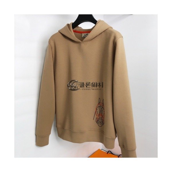 ✨Hermes 2020 Mens Logo Casual Cotton Hoodie - 에르메스 2020 남성 로고 캐쥬얼 코튼 후드티 Her0510x.Size(m - 2xl).카멜