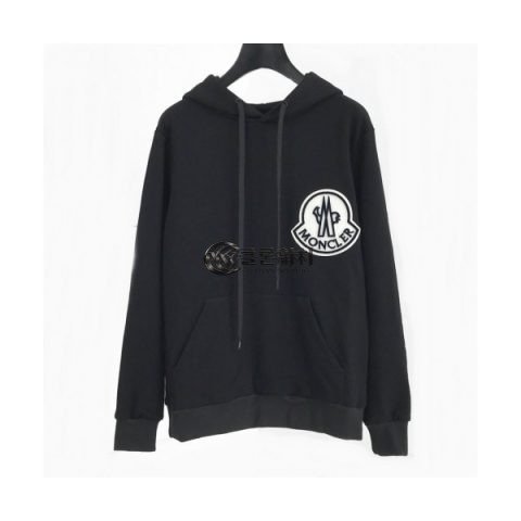 ✨[몽클레어]Moncler 2020 Mens Logo Casual Cotton Hoodie - 몽클레어 2020 남성 로고 캐쥬얼 코튼 후디 Moc01459x.Size(m - 3xl).블랙