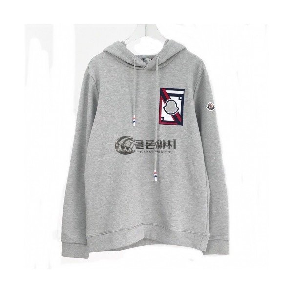 ✨[몽클레어]Moncler 2020 Mens Logo Casual Cotton Hoodie - 몽클레어 2020 남성 로고 캐쥬얼 코튼 후디 Moc01517x.Size(m - 2xl).그레이