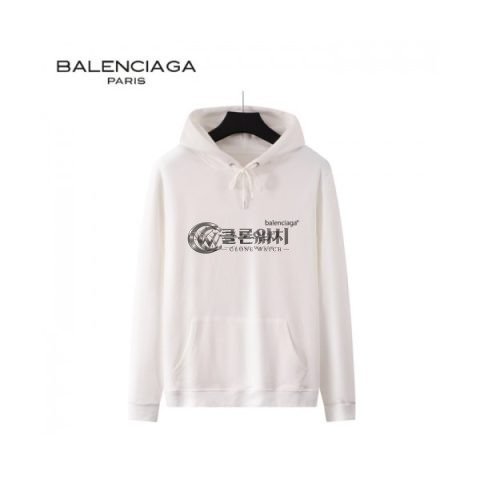 ✨[발렌시아가]Balenciaga 2020 Mm/Wm Logo Cotton Hoodie - 발렌시아가 2020 남/녀 로고 코튼 후디 Bal0825x.Size(s - 2xl).화이트
