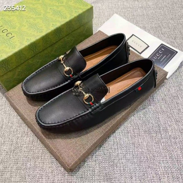 ✨Gucci Mens Leather Loafer - 구찌 남성용 레더 로퍼,Size(240-275),GUCS1415