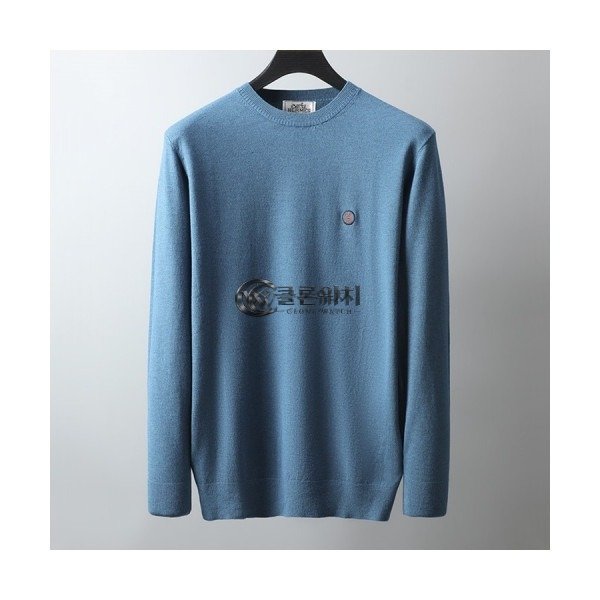 ✨[에르메스]Hermes 2020 Mens Crew-neck Wool Sweater - 에르메스 2020 남성 크루넥 울 스웨터 Her0529x.Size(m - 2xl).블루