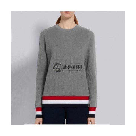 ✨Thom Browne Womens Crew-neck Tshirts - 톰브라운 여성 크루넥 긴팔티 - tho1153x