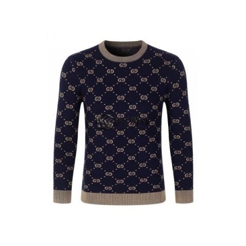 ✨Gucci 2020 Mens Logo Crew-neck Wool Sweaters - 구찌 2020 남성 로고 코튼 크루넥 울 스웨터 Guc03092x.Size(l - 4xl).블랙
