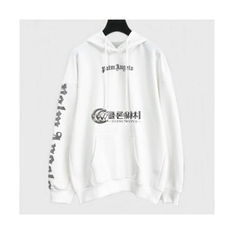 ✨[팜 엔젤스]Palm Angels 2020 Mm/Wm Logo Cotton Hoodie - 팜 엔젤스 2020 남자 로고 코튼 후디 Pam0103x.Size(s - xl).화이트