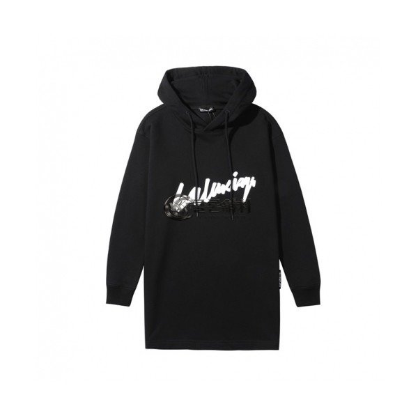 ✨[발렌시아가]Balenciaga 2020 Womens Logo Cotton Hoodie - 발렌시아가 2020 여성 로고 코튼 후디 Bal0878x.Size(s - l).블랙