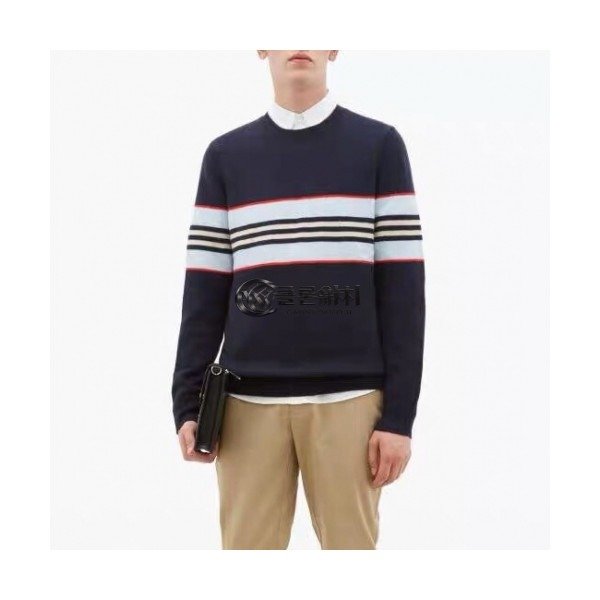 ✨[버버리]Burberry 2020 Mm/Wm Vintage Crew-neck Sweaters - 버버리 2020 남자 빈티지 크루넥 스웨터 Bur02116x.Size(s - 2xl).네이비