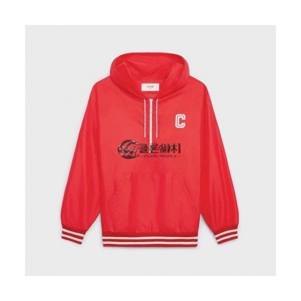 ✨Celine Womens Logo Cotton Hoodie Red - 셀린느 2021 여성 로고 코튼 후디 Cel0151x Size(s - l) 레드