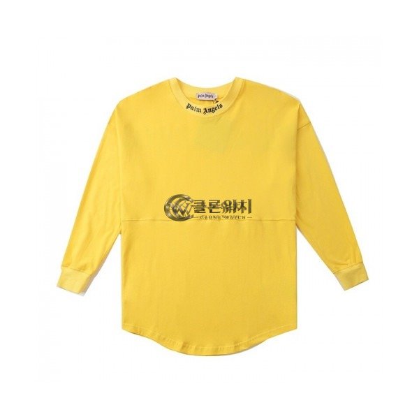 ✨[팜 엔젤스]Palm Angels 2020 Mm/Wm Logo Cotton Tshirts - 팜 엔젤스 2020 남자 로고 코튼 긴팔티셔츠 Palm0186x.Size(m - 2xl).옐로우