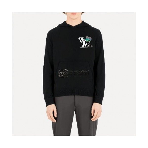 ✨[루이비통]Louis vuitton 2020 Mm/Wm Logo Cotton Hoodie - 루이비통 2020 남/녀 코튼 후디 Lou02230x.Size(xs - l).블랙