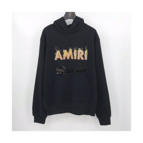 ✨Amiri 2020 Mens Casual Cotton Hoodie- 아미리 2020 남성 캐쥬얼 코튼 후드티 Ami0065x.Size(s - l).블랙