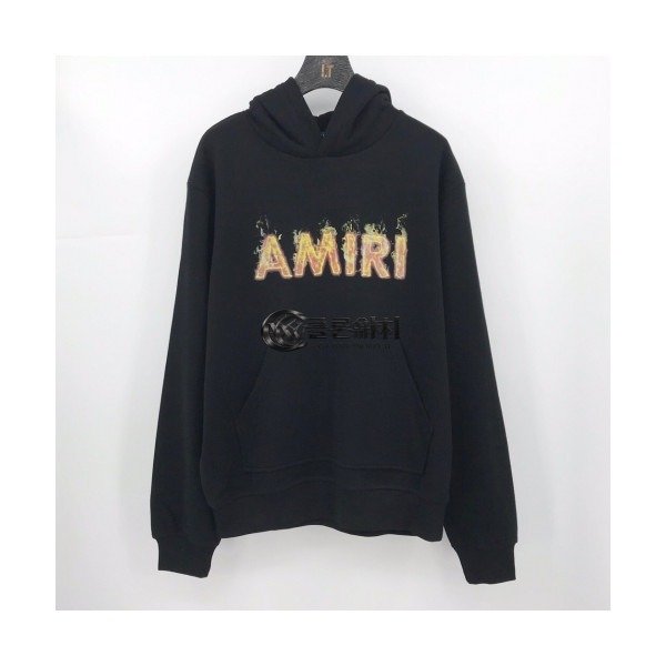 ✨Amiri 2020 Mens Casual Cotton Hoodie- 아미리 2020 남성 캐쥬얼 코튼 후드티 Ami0065x.Size(s - l).블랙