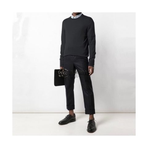 ✨Thom Browne 2019 Mens Strap Crew-neck Sweater - 톰브라운 2019 남성 스트랩 크루넥 스웨터 Thom0173x.Size(m - 2xl).다크그레이