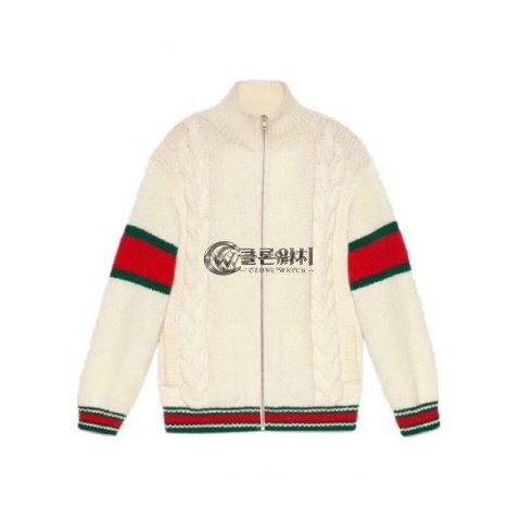 ✨[구찌]Gucci 2020 Mm/Wm Casual Zip-up Wool Sweater - 구찌 2020 남자 캐쥬얼 집업 울 스웨터 Guc01973x.Size(s - l).아이보리