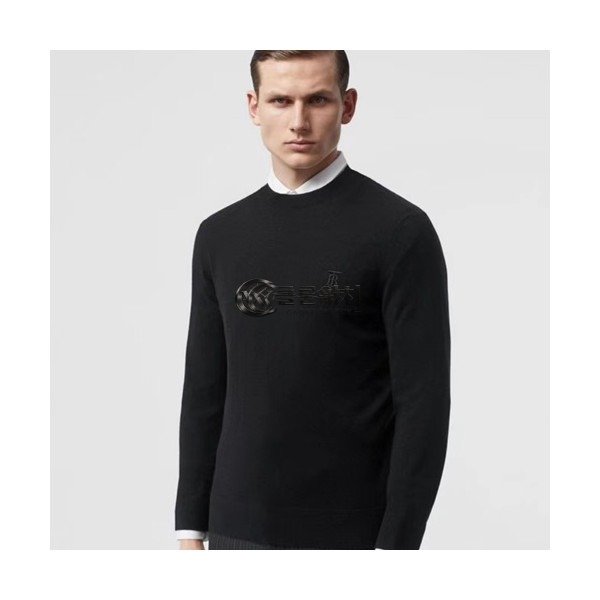 ✨Burberry 2019 Mens Retro Logo Sweater - 버버리 남성 레트로 로고 니트 BURST0221.Size(S - 2XL),블랙
