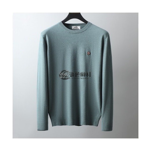 ✨[에르메스]Hermes 2020 Mens Crew-neck Wool Sweater - 에르메스 2020 남성 크루넥 울 스웨터 Her0528x.Size(m - 2xl).그린