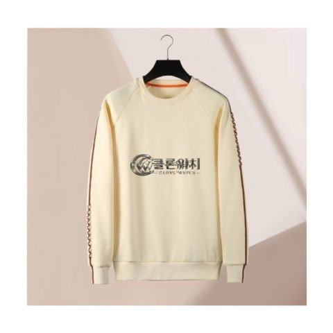 ✨Hermes Mens Logo Casual Cotton Hoodie Ivory - 에르메스 2021 남성 로고 캐쥬얼 코튼 후드티 Her0693x Size(m - 3xl) 아이보리