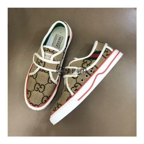 ✨구찌 남/녀 테니스 카멜 스니커즈- Unisex Camel Sneakers